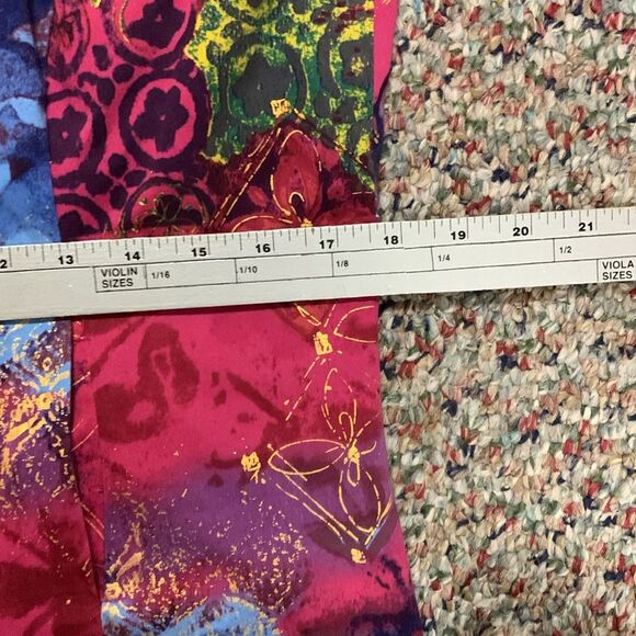 Coldwater Creek Multicolored Batik  Cotton 3/4 Sleeve Dressy Jacket Size 12 - Picture 14 of 16